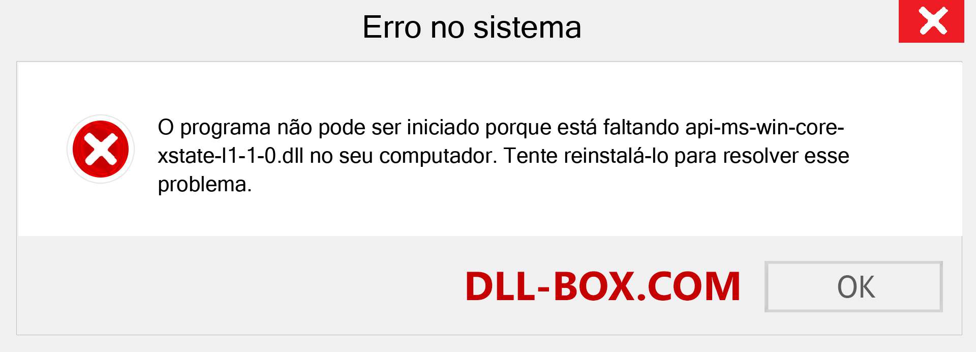 Arquivo api-ms-win-core-xstate-l1-1-0.dll ausente ?. Download para Windows 7, 8, 10 - Correção de erro ausente api-ms-win-core-xstate-l1-1-0 dll no Windows, fotos, imagens